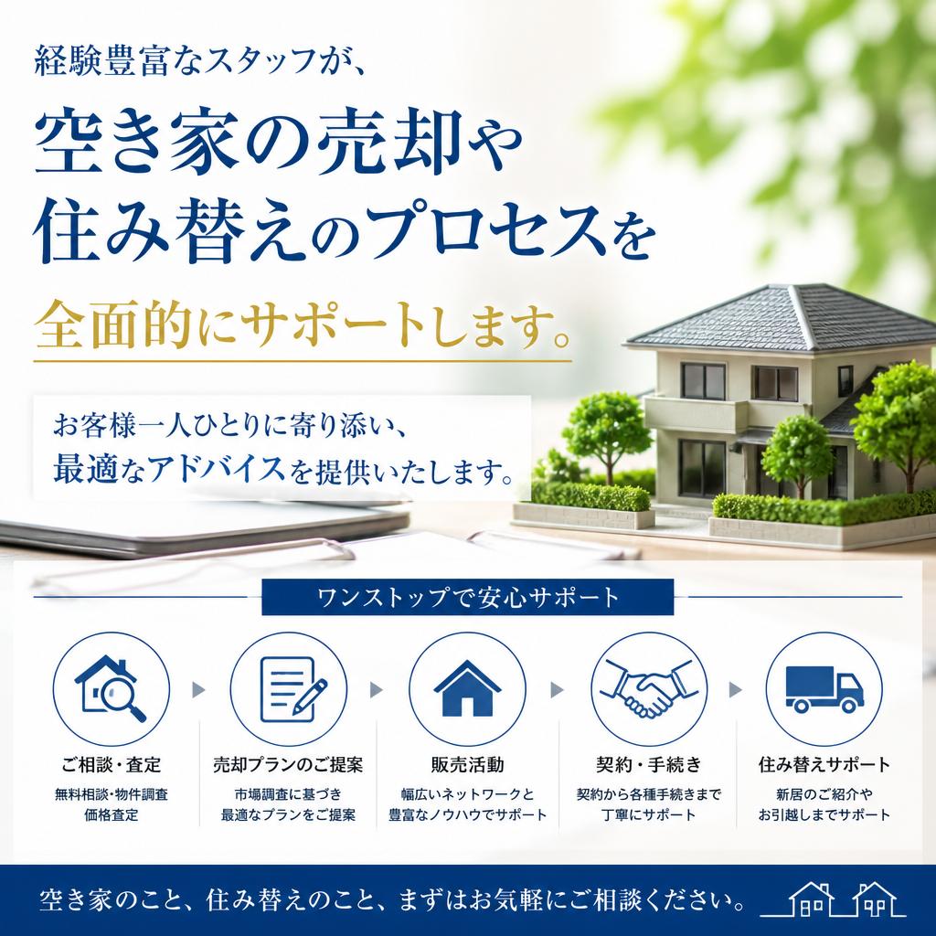 不動産仲介のプロがサポート！