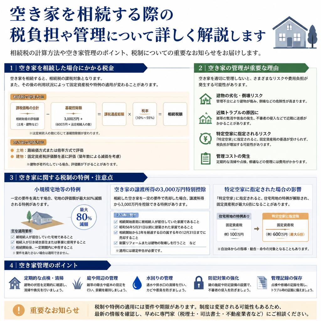 相続税と空き家管理の重要性
