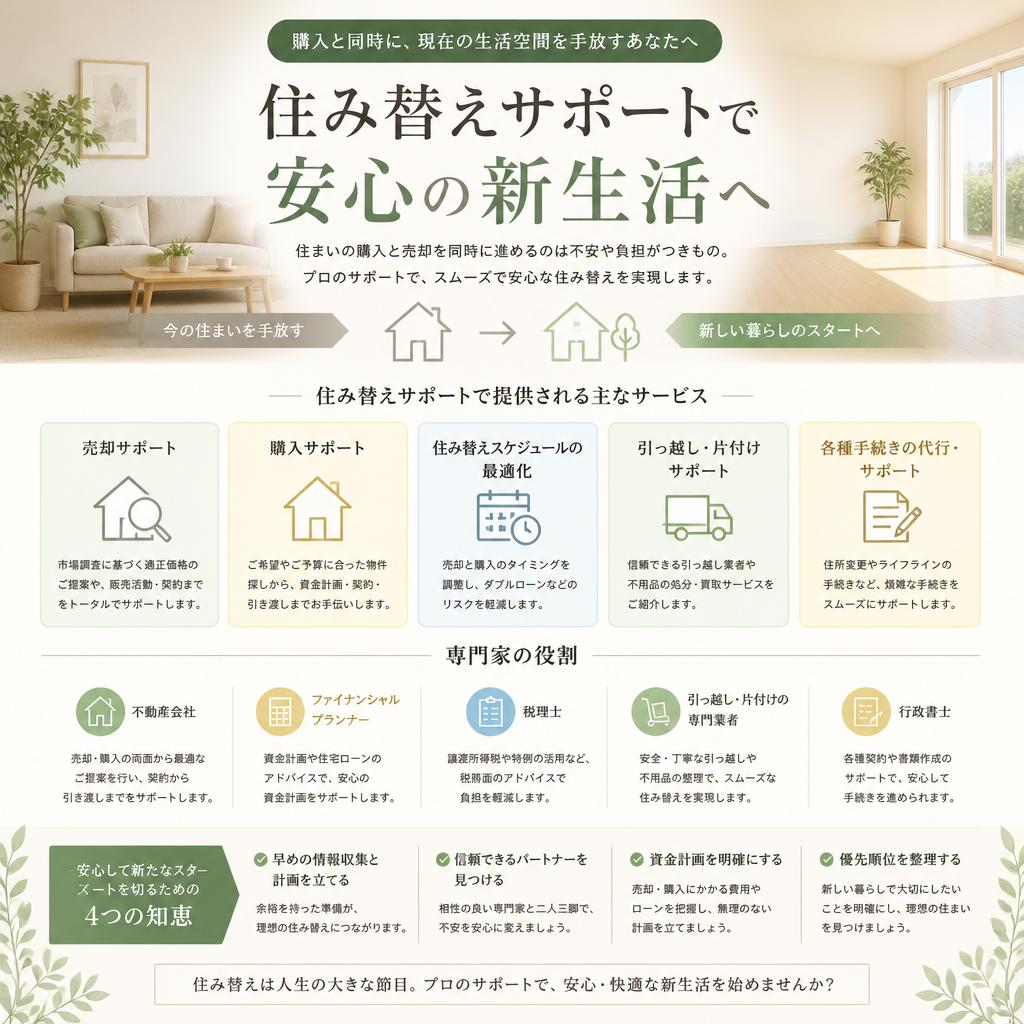 住み替えサポートを活用しよう