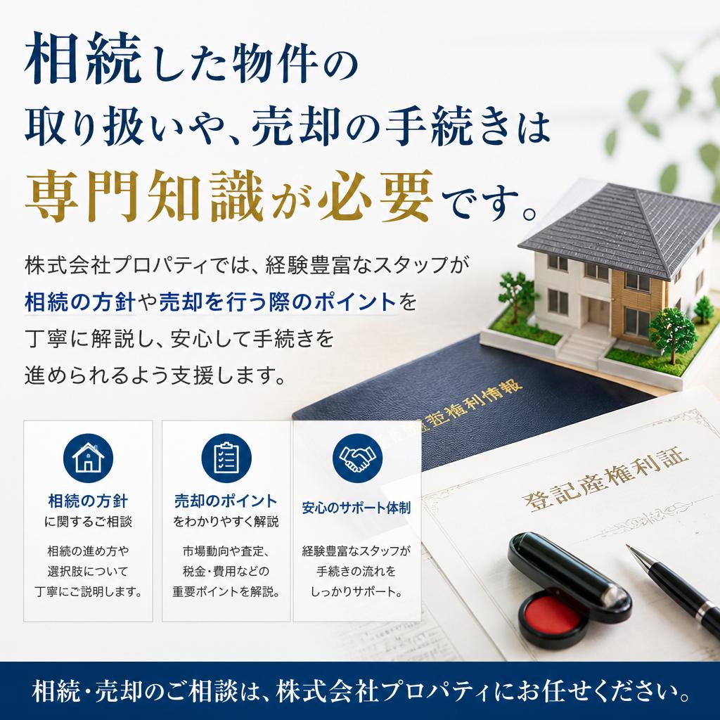 相続した空き家の売却サポート