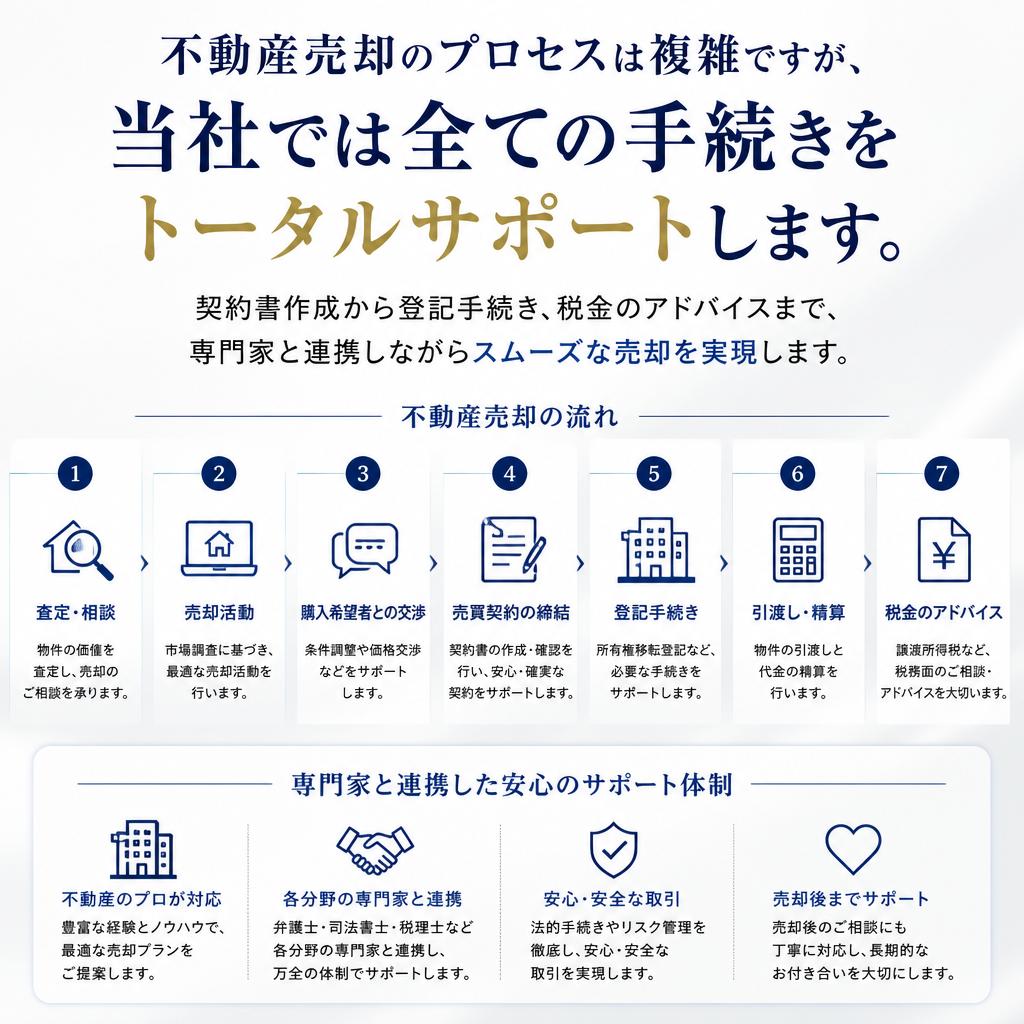 スムーズな売却プロセスの提供
