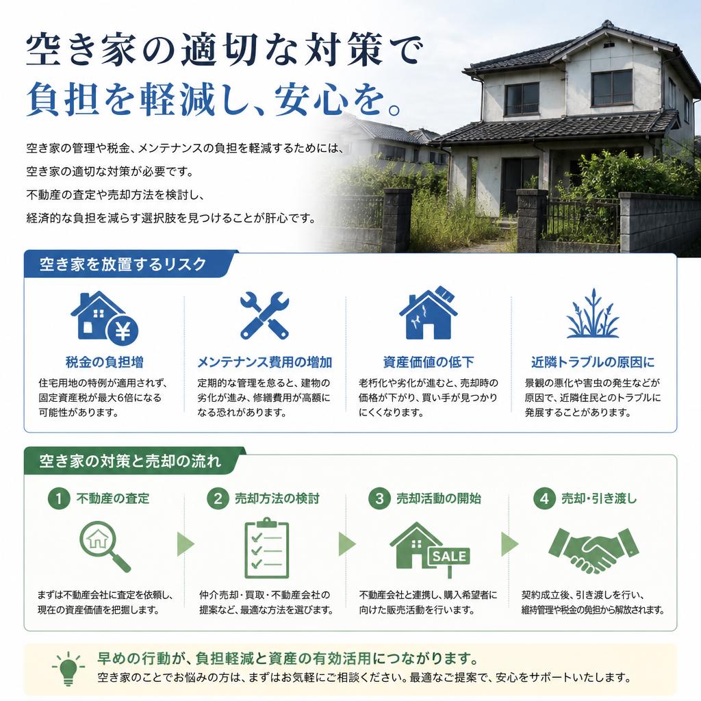 空き家に伴う負担とその解消方法
