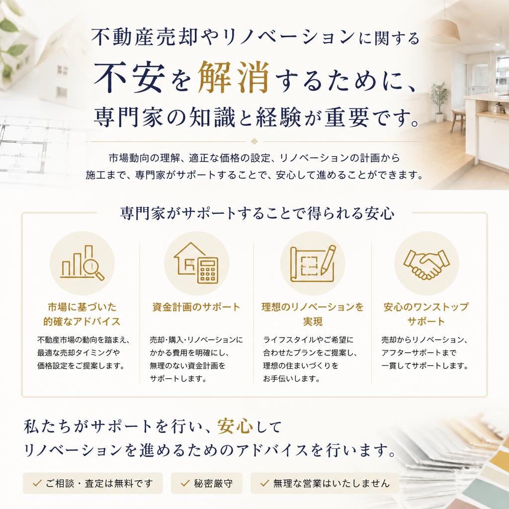 専門家のサポートで安心