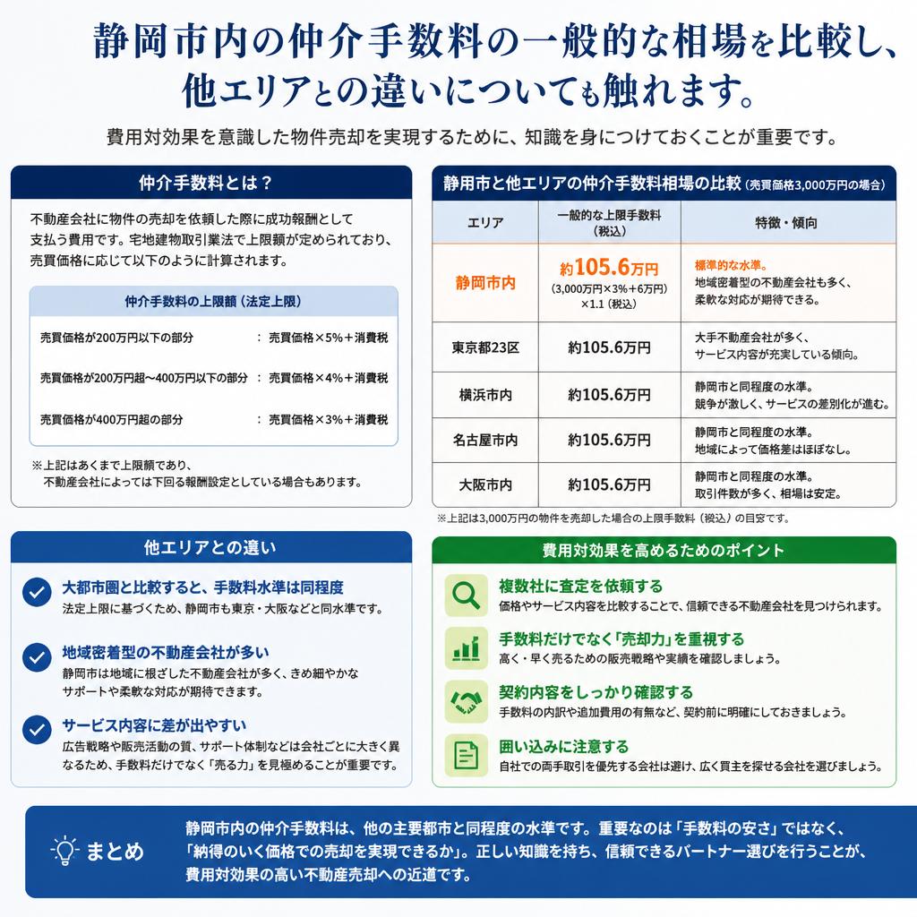 静岡市での仲介手数料の相場