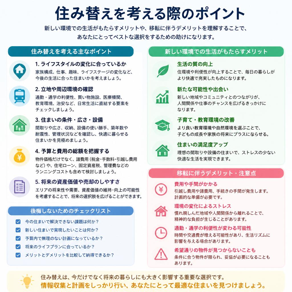 住み替えのメリットとデメリット