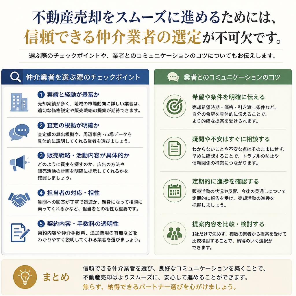 信頼できる不動産仲介業者の選び方
