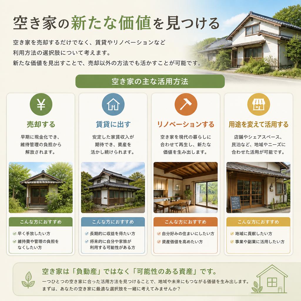 空き家を有効活用する方法