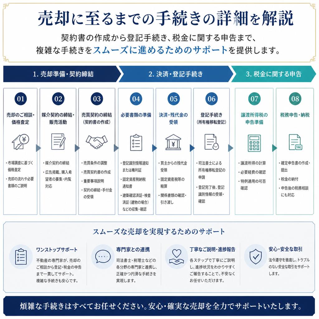不動産売却の具体的な流れ