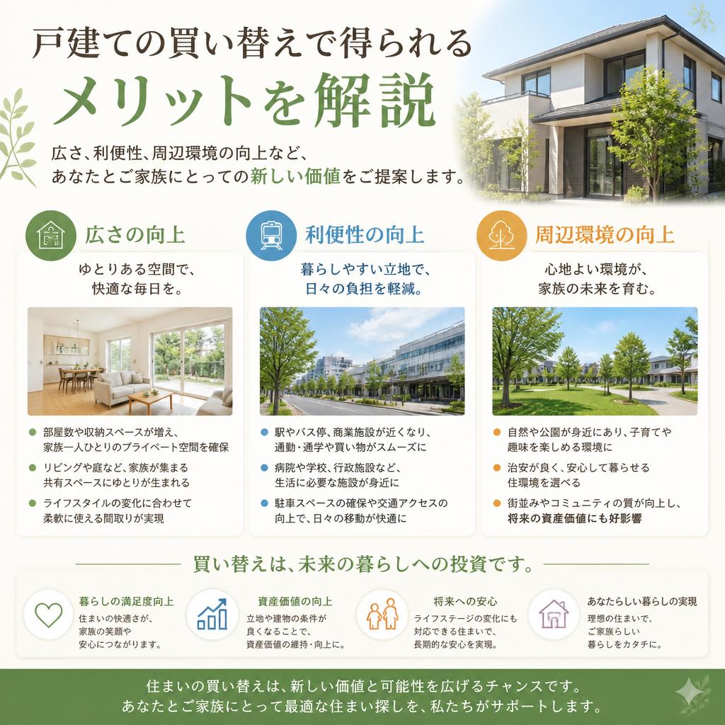 戸建て買い替えのメリット